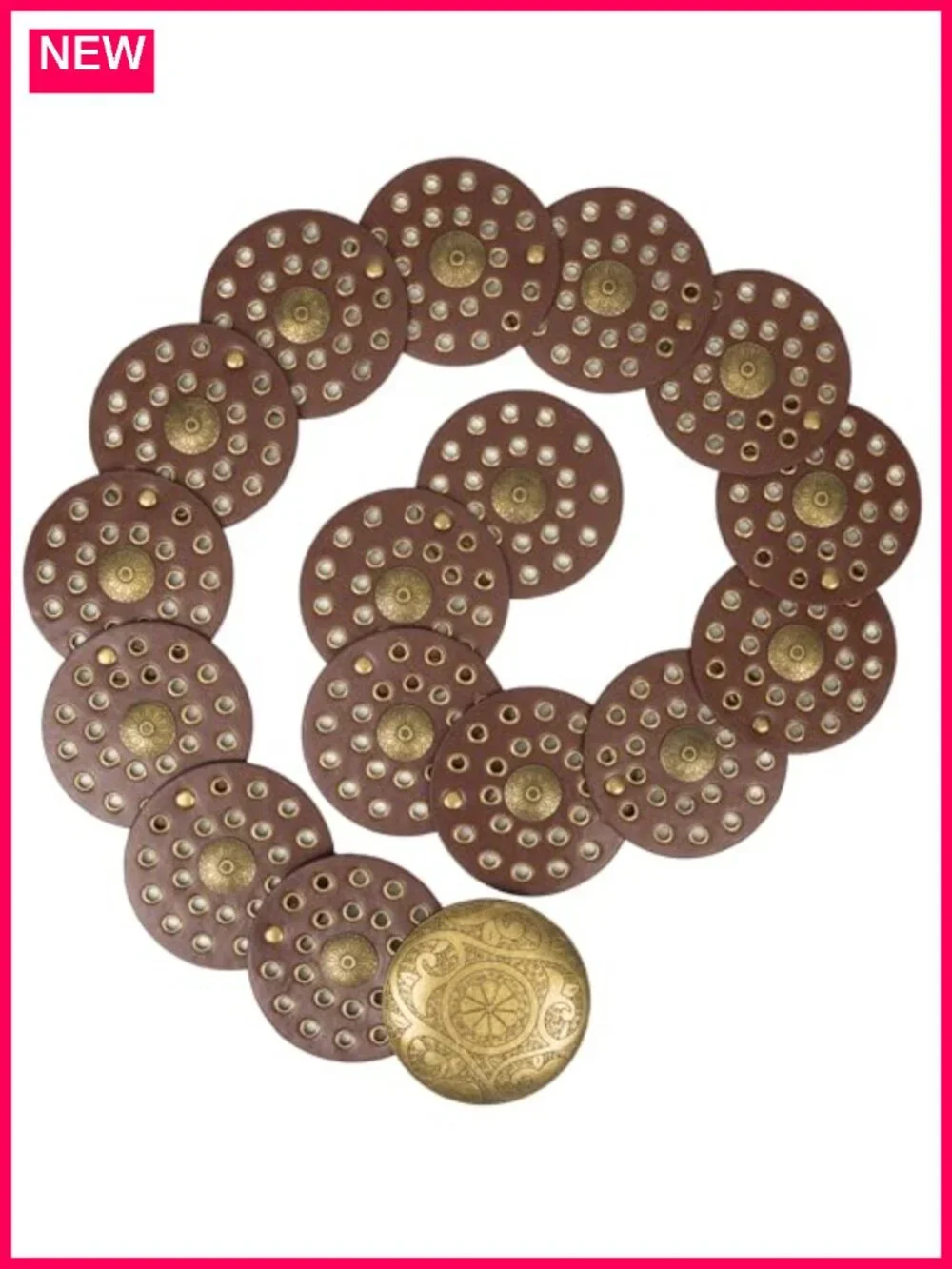 Wide Western Disc Belt Cowgirl Boho Concho Belt for Jeans